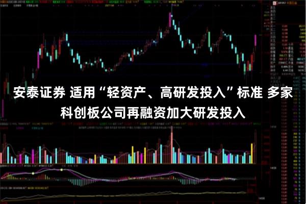 安泰证券 适用“轻资产、高研发投入”标准 多家科创板公司再融资加大研发投入