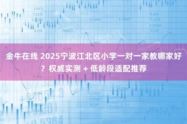 金牛在线 2025宁波江北区小学一对一家教哪家好？权威实测 + 低龄段适配推荐